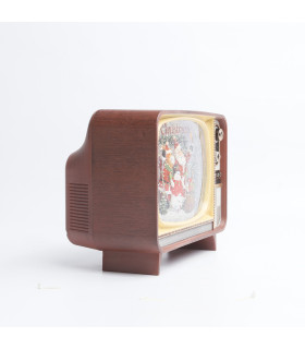 Adorno de TV Musical Santa Snowman y Reno con LED 21 x 18 cm Alparamis