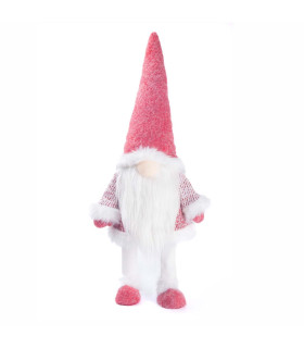 Adorno de Duende Blanco con Luz LED 88 cm Alparamis