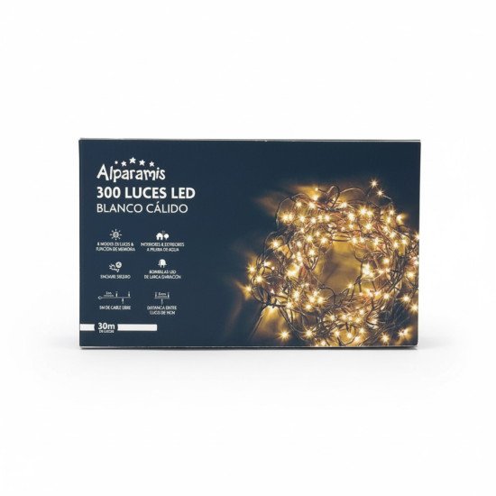 Guirnalda LED 300 Luces Cálidas Alparamis