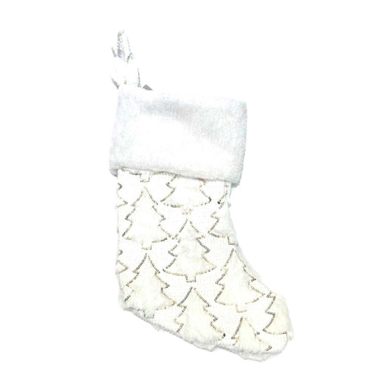 Adorno de Bota Navideña Pinos 48 cm Alparamis