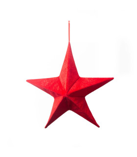 Adorno de Estrella Roja 30 cm Alparamis