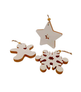 Adornos para colgar Estrella Copo y Candyman x 3