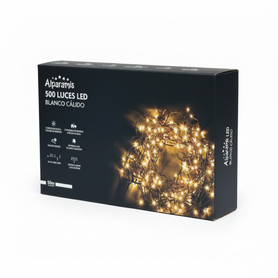 Guirnalda LED 500 Luces Cálidas Alparamis