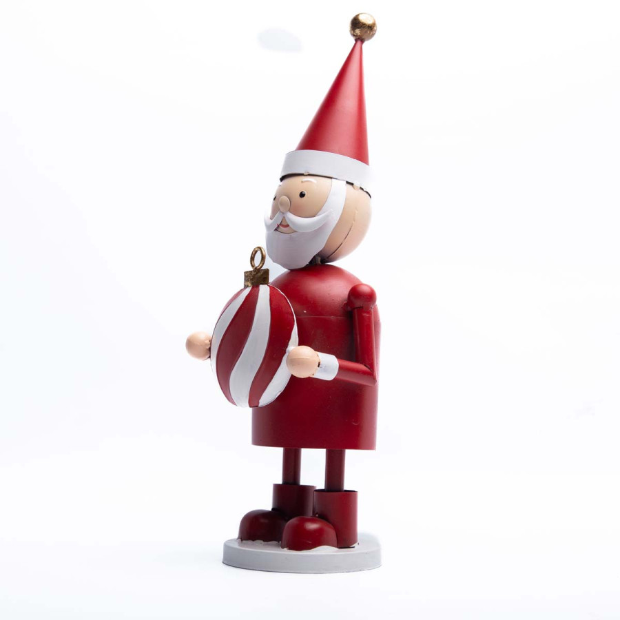 Adorno Metálico de Papá Noel 38 cm Alparamis