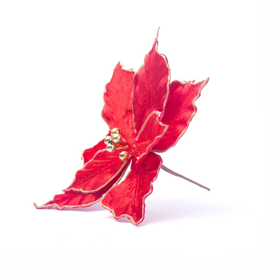 Adorno Estrella Federal Roja con Dorado 30 cm Alparamis