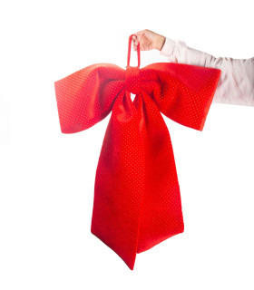 Moño Gigante Rojo 70 x 80 cm Alparamis