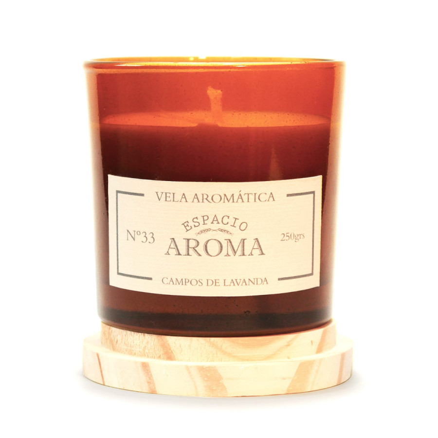 Vela de Soja 250 g Línea Botánica Campos de Lavanda Espacio Aroma