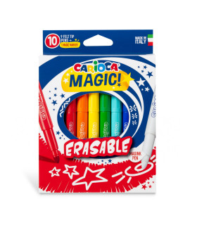 Marcadores Magic Erasable Carioca x 10