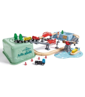 Set de Vías y Tren de Carga de Puerto Hape