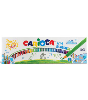 Lápices Tita Rainbow Set de Colores Carioca x 50