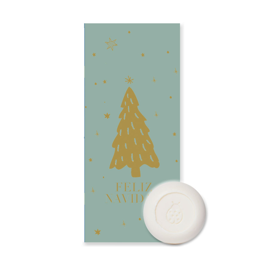 Caja Jabón Stamping Navidad Verde