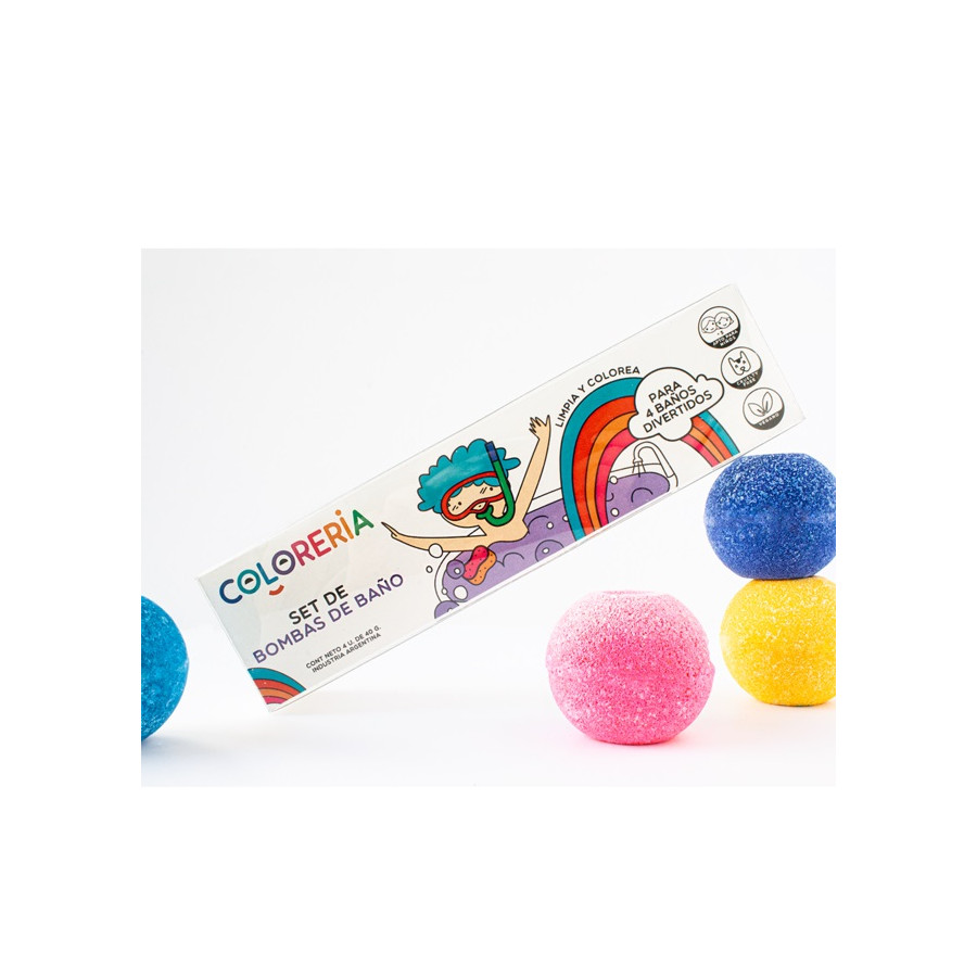 Set de 4 Bombas de Baño