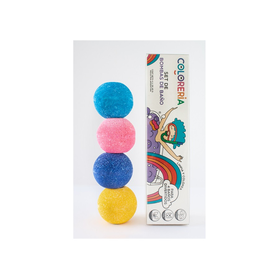 Set de 4 Bombas de Baño