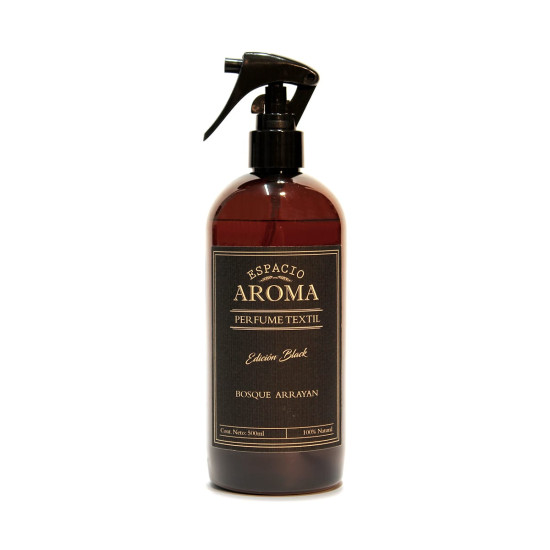Aromatizador Textil 500 ml Línea Black Arrrayán Espacio Aroma