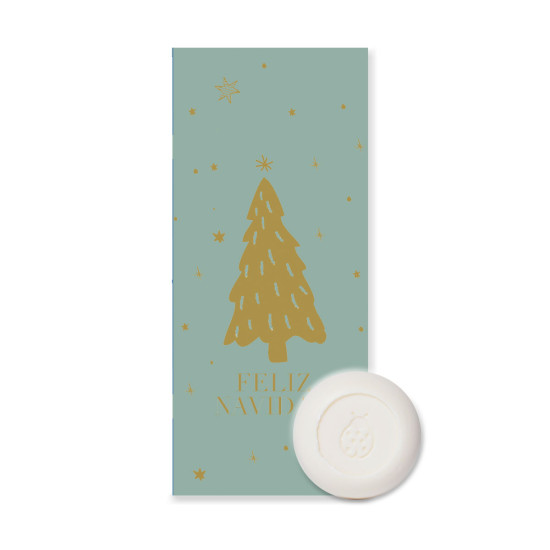 Caja Jabón Stamping Navidad Verde