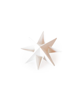 Estrella para Armar 12 cm Blanca x 3
