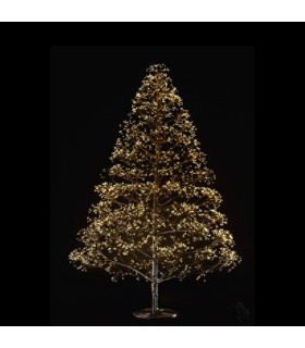 Árbol Negro 150 cm y 1500 Luces Cálidas Alparamis