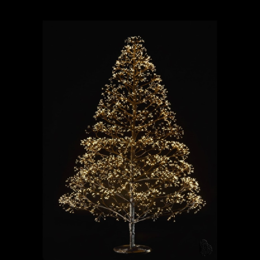 Árbol Negro 150 cm y 1500 Luces Cálidas Alparamis