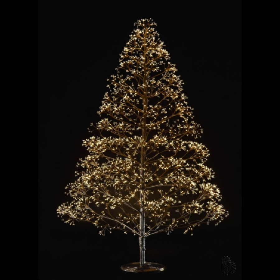 Árbol Negro 180 cm y 2100 Luces Cálidas Alparamis