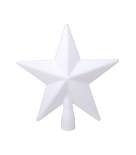 Estrella Punta de Árbol Blanca 19 cm Alparamis