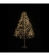 Árbol Negro 120 cm y 1000 Luces Cálidas Alparamis