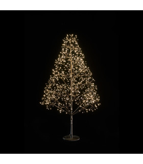 Árbol Negro 120 cm y 1000 Luces Cálidas Alparamis