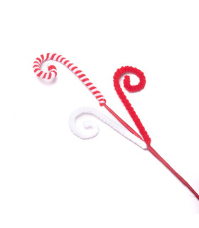 Rama Candies Rojos y Blancos 56 cm Alparamis