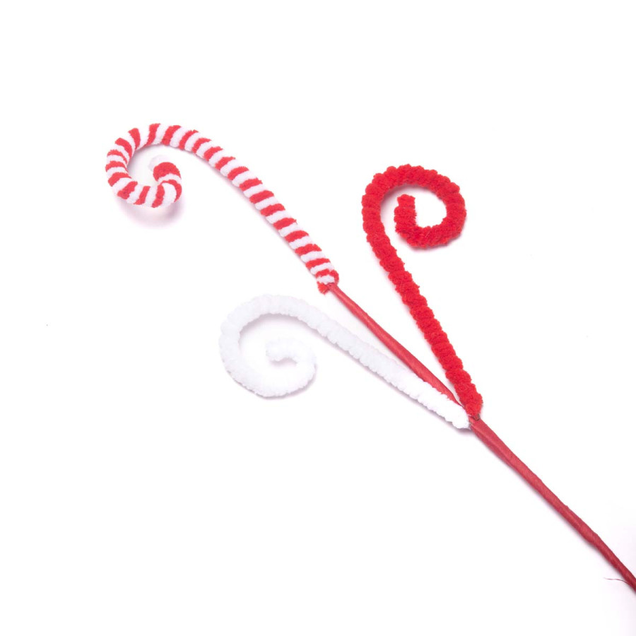 Rama Candies Rojos y Blancos 56 cm Alparamis