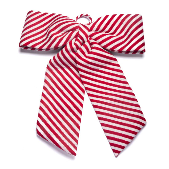 Moño Rojo y Blanco 30 x 60 cm Alparamis