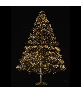 Árbol Negro 180 cm y 2100 Luces Cálidas Alparamis