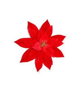 Adorno de Poinsettia Roja 45 cm Alparamis