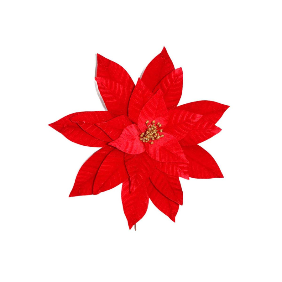Adorno de Poinsettia Roja 45 cm Alparamis