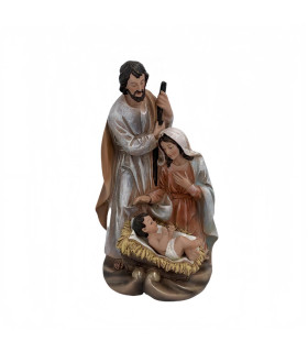 Pesebre de Navidad Sagrada Familia 11x18x10 cm Alparamis