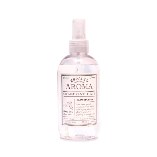 Aromatizador Textil 250 ml Línea Clásica Jengibre Espacio Aroma