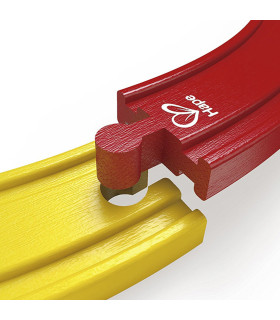 Pack de Vías para Trenes Arcoiris Hape Juguete Encastrable