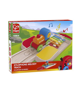 Tren y Vía Melódica de Xilófono Hape Instrumento Musical de Juguete