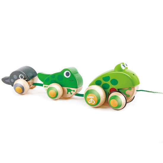 Juguete de Arrastre Familia Rana Hape