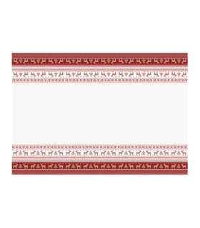Mantel 138 x 220 cm Helene Red Xmas