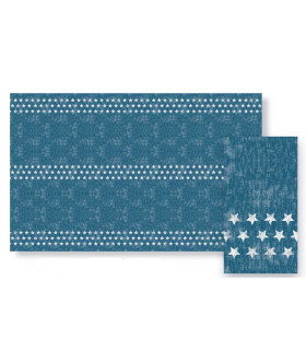 Mantel 138 x 220 cm Stella Blue