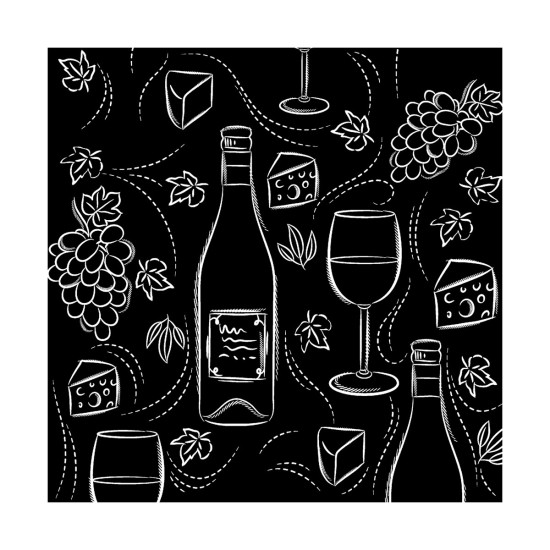 Servilletas 33 x 33 cm Wine And Cheese