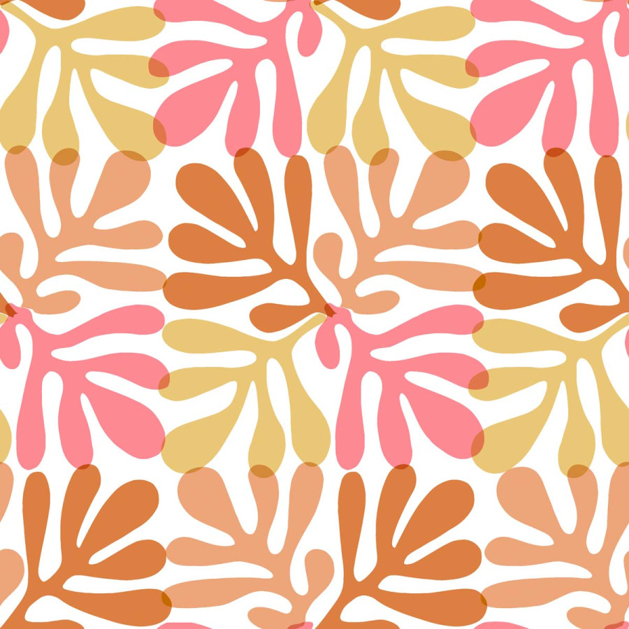 Servilletas 33 x 33 cm Coral Pattern Pink