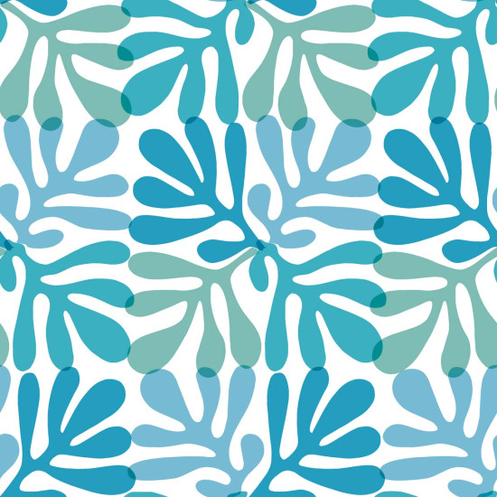 Servilletas 33 x 33 cm Coral Pattern Blue