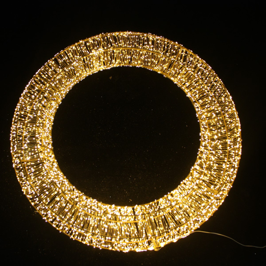 Corona LED 90 cm Luces Cálidas Alparamis