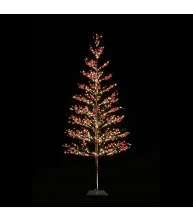 Árbol 150 cm Frutos Rojos y 635 Luces Cálidas Alparamis