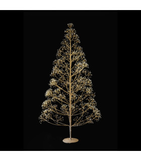 Árbol Blanco 210 cm y 3000 Luces Cálidas Alparamis