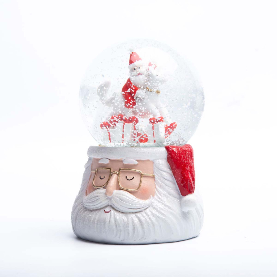 Esfera de Nieve Papá Noel 16 cm Alparamis