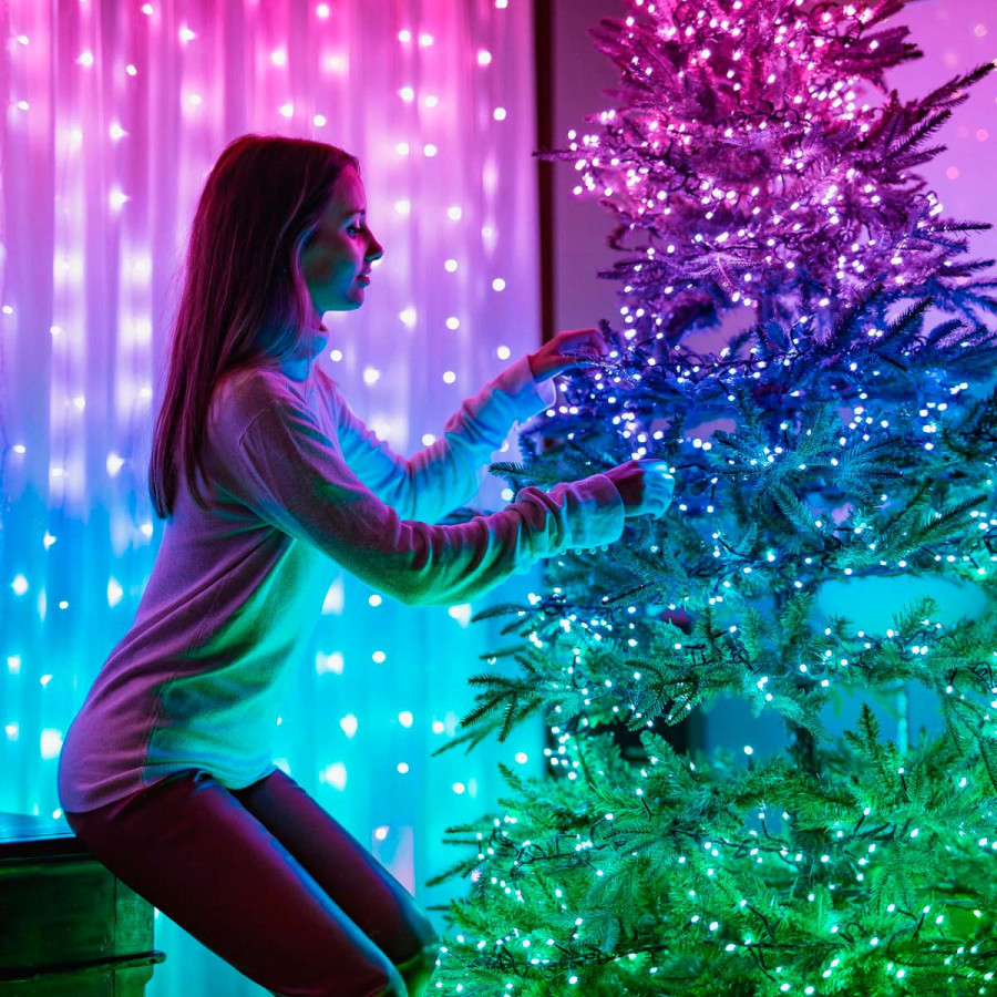 400 Luces LED Decorativas Inteligentes String Twinkly con Enchufe