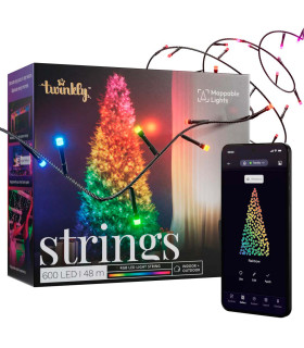 600 Luces LED Decorativas Inteligentes String Twinkly con Enchufe