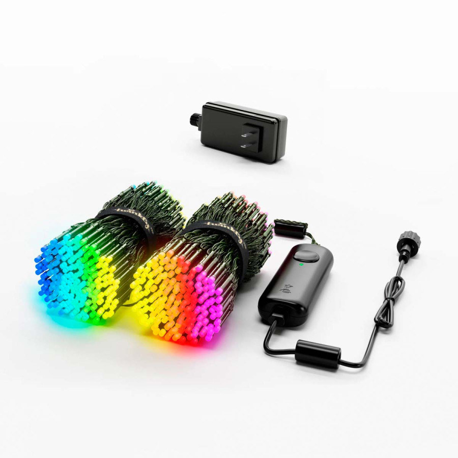 600 Luces LED Decorativas Inteligentes String Twinkly con Enchufe