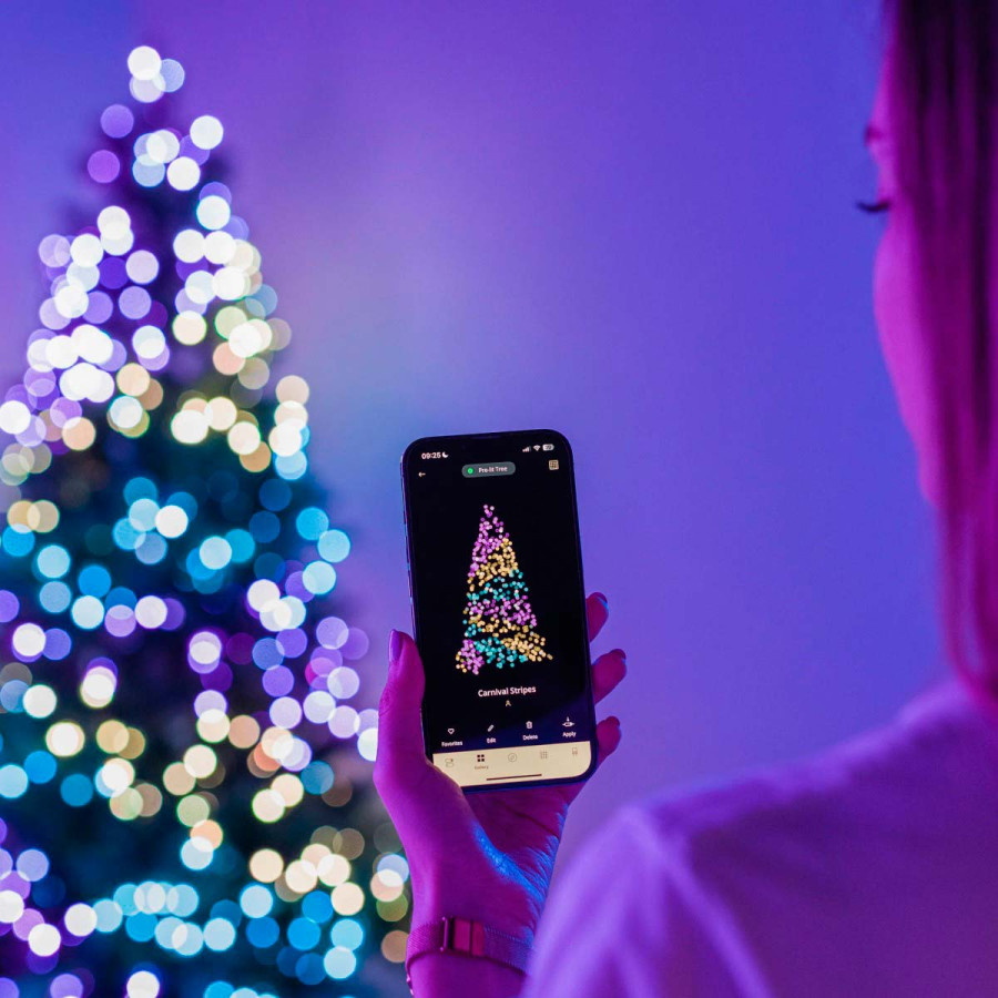 600 Luces LED Decorativas Inteligentes String Twinkly con Enchufe